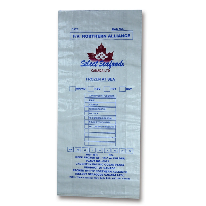 Moisture proof polypropylene pp woven feed packing bag for fish