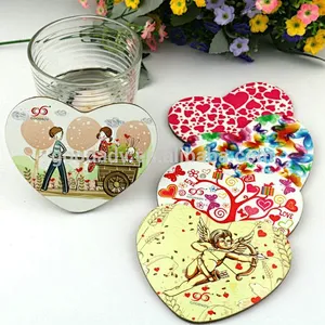 OEM custom design drink coasters blank bulk beer coasters MDF cork coasters