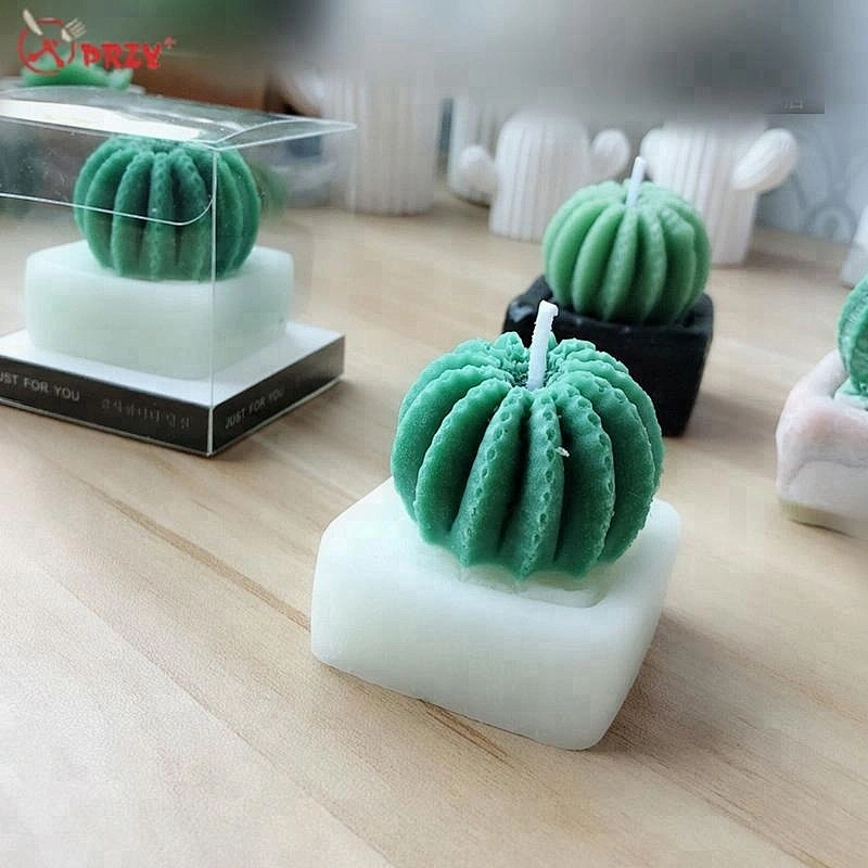 Cactus Candle molds succulent cactus Gypsum decoration silicone forms Handmade soap mold