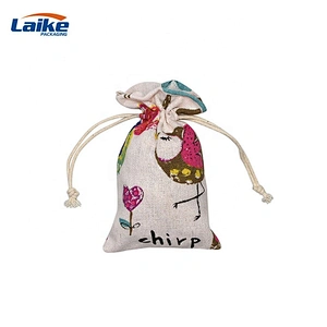 Eco friendly Reusable jute wine bottle burlap bags with drawstrings