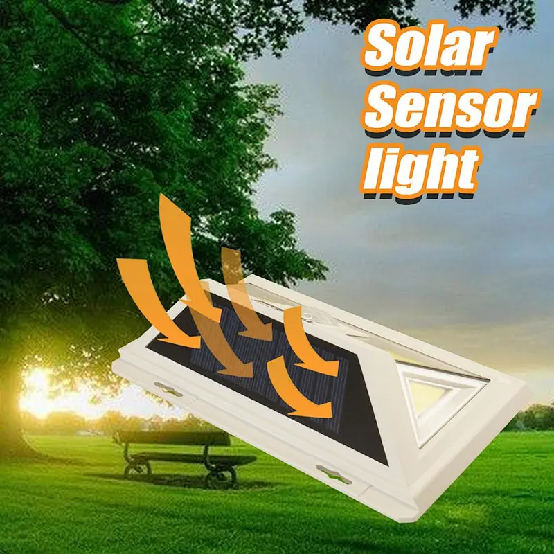Hot sale wireless outdoor Garden flood waterproof LED Solar rechargeable motion sensor light COB rechargeable solar sensor light