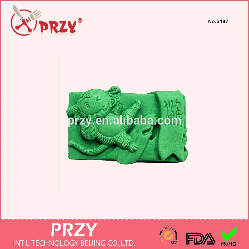zodiac monkey silicone mold soap