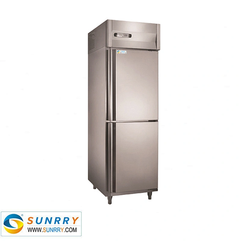 Commercial luxury supermarket and restaurant double door refrigerated cabinet