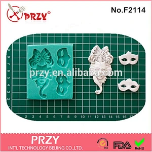 F2114 PRZY alibaba cupcake mask silicone fondant mould