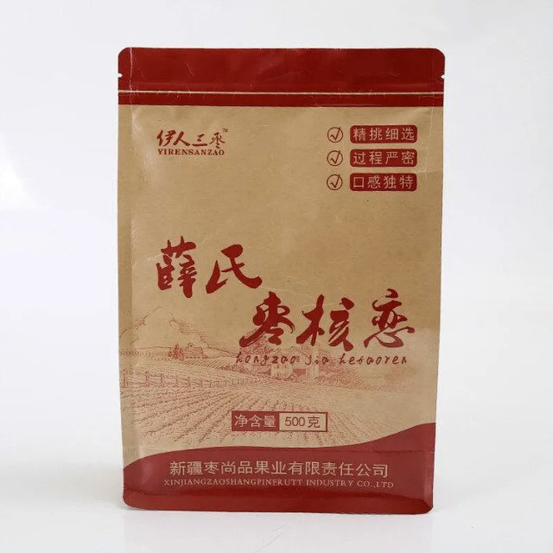 Kraft valve bag packaging beef red jujube bag