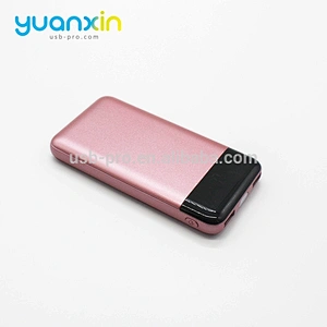 10000mah Plastic Platinum Gold Red Blue Grey Rose Color Digital power display Power Bank