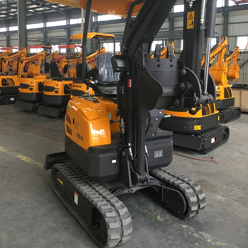 Chinese 0.8 1.6 Ton Crawler Digger Mini Excavator with EPA engine