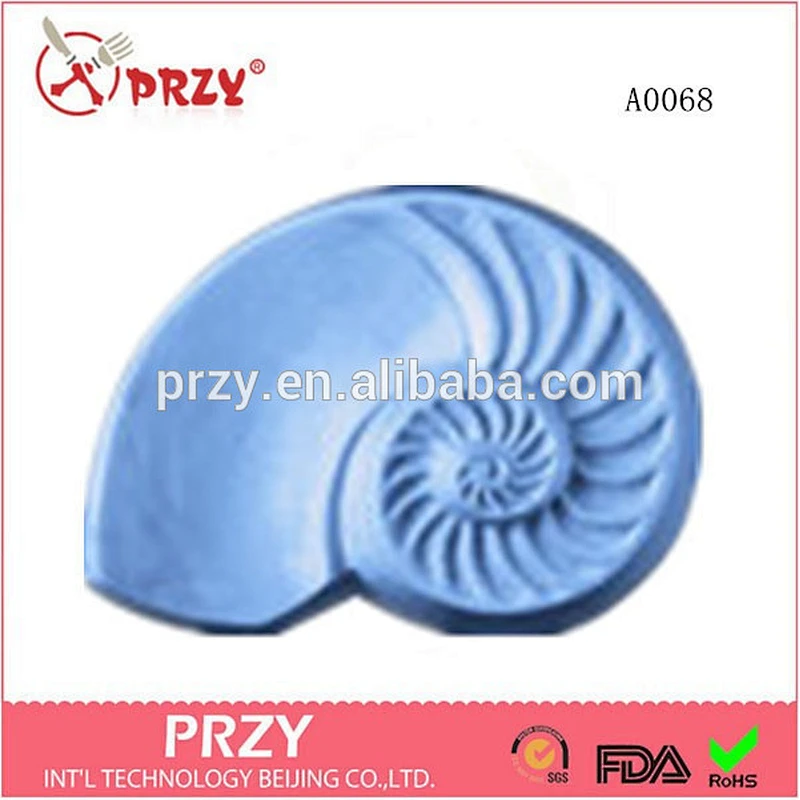 silicone chambered Nautilus soap mold