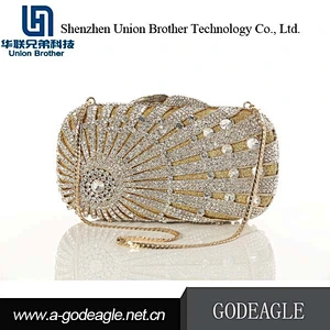 China Wholesale Custom crystal clutch evening bags