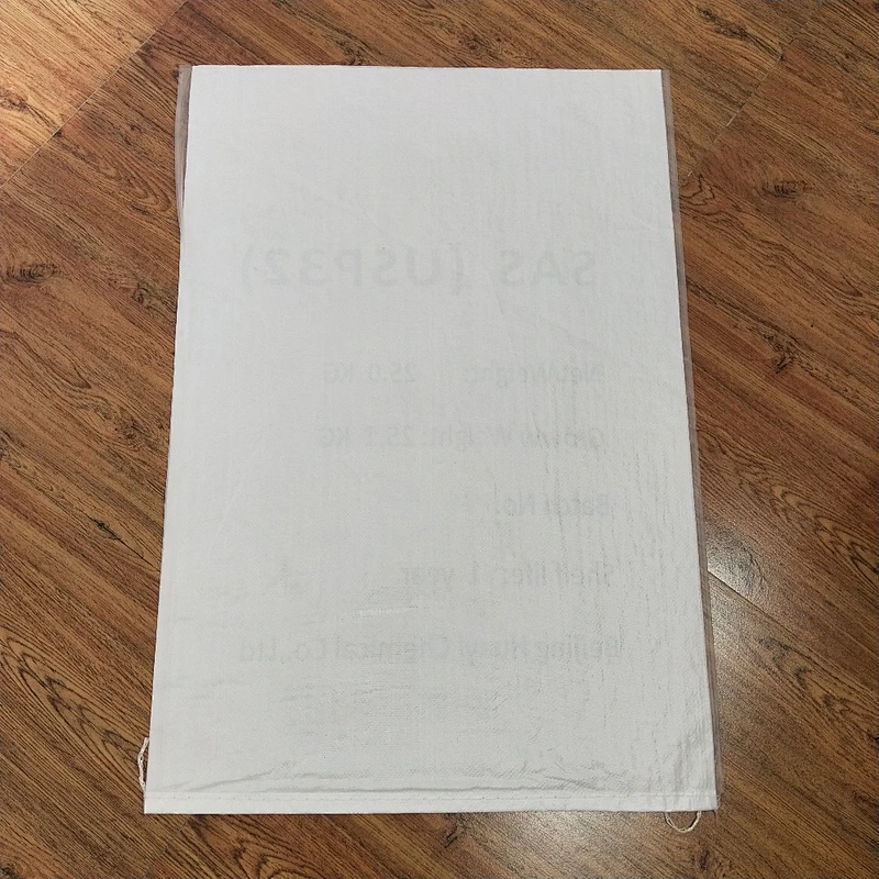 White polypropylene pp woven striped bag chemical use