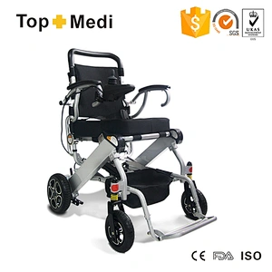 2017 New Product CE Lightweight Portable Travel Aluminum Folding Lithium Battery Power Electric Wheelchair