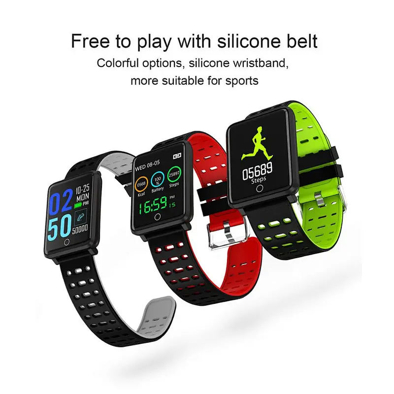 Wholesale new style healthy fitness watch smart bracelet with heart rate monitor cell phone accessories factory direct