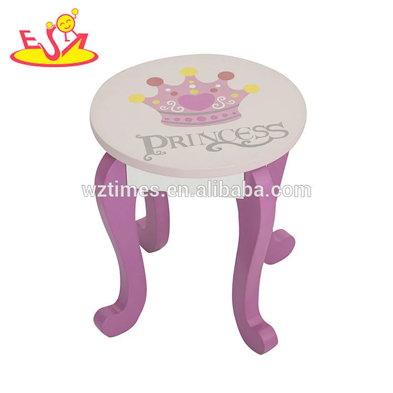 New hottest purple wooden kids dressing table with mirror W08H097