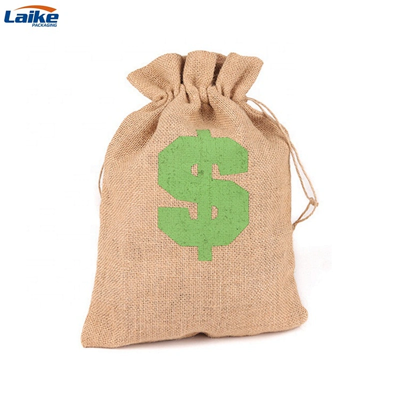 Wholesale Tote bag custom printed jute Wine Bag Jute Wine Bottle Bags jute hessian bags