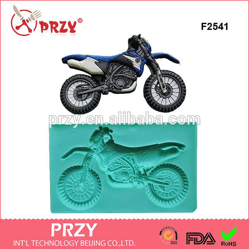 F2540 Different Designs motorcycle Silicone Fondant Mold For fondant Decoration