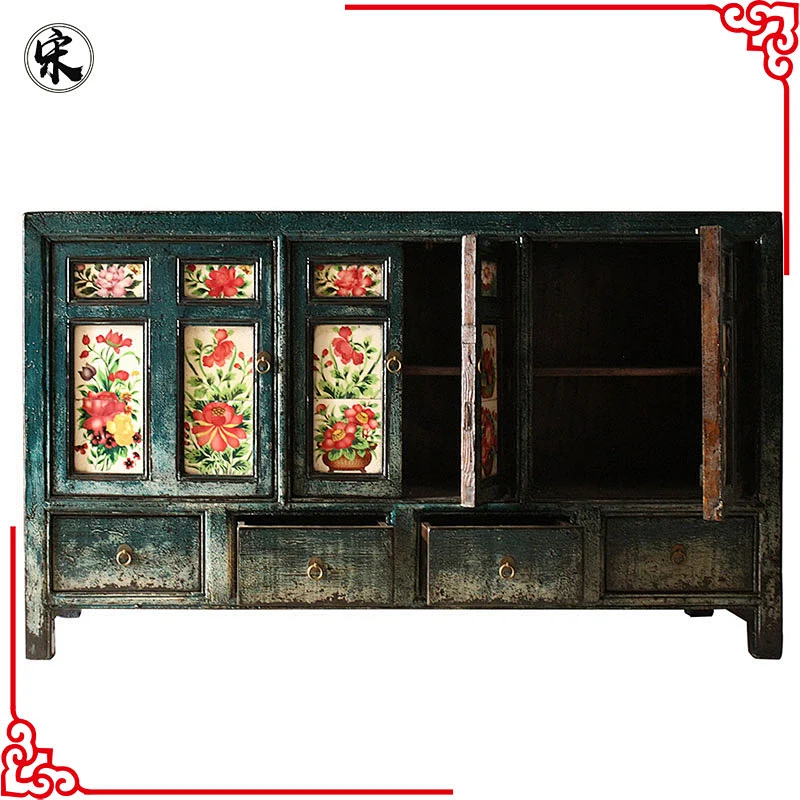 chinese antique porcelain painted oriental furniture
