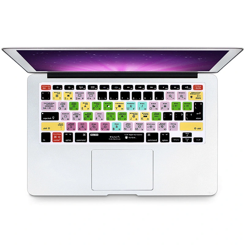 For mac OSX Shortcuts Custom laptop with russian keyboard Skins For mac laptop Pro 15 for macbook pro retina display