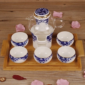 Box Packing Door Gift Tea Cup China Supplier Flower Tea Pot Set Free Sample Ceramic Tea Set