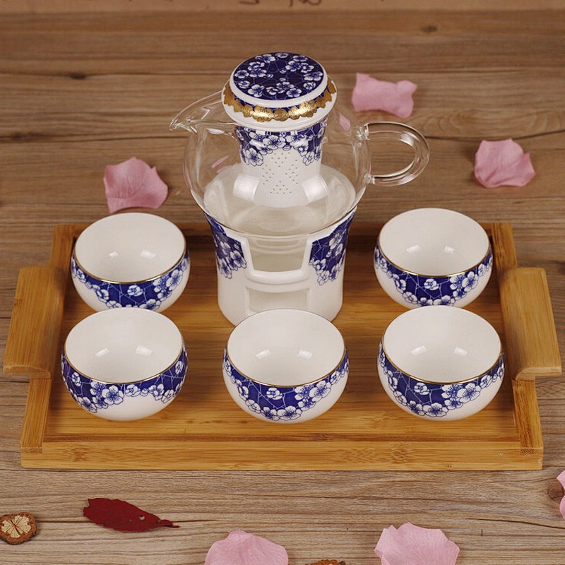 Box Packing Door Gift Tea Cup China Supplier Flower Tea Pot Set Free Sample Ceramic Tea Set