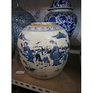 painting ceramic jar home accessory Chinese porcelain China import items decor for home
