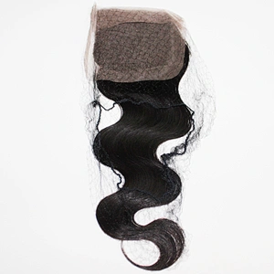 Dropshipping 100% hand-made full lace 4*4 virgin indian hair closure