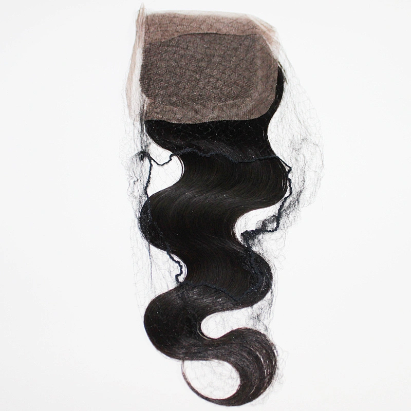 Dropshipping 100% hand-made full lace 4*4 virgin indian hair closure