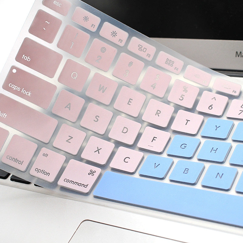 custom glow in the dark keyboard cover backlight silicone keyboard skin china factory