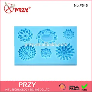 2015 hotsale gem cake decor silicone cake mold