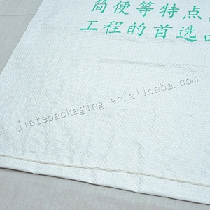 White plastic polypropylene pp woven sea food bag for packaging fish,sleeve-fish,frozen meat