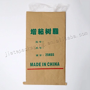 25kg kraft paper plastic compound cement bag for bitumen,mortar,gypsum, lime