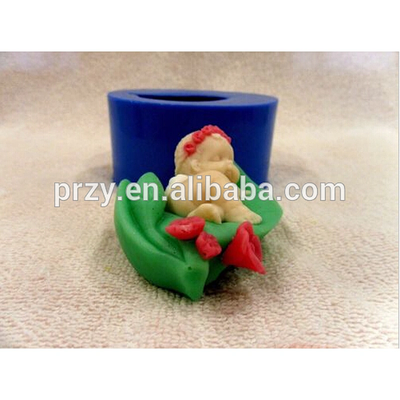 Angel on a leaf silicone mold soap silicone muold and Angel candles silicone mold