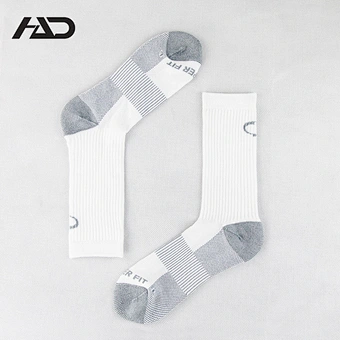 cotton half terry jacquard sport socks