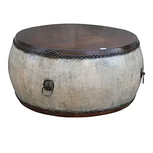French country style solid recycled wood side table/tea table/coffee table