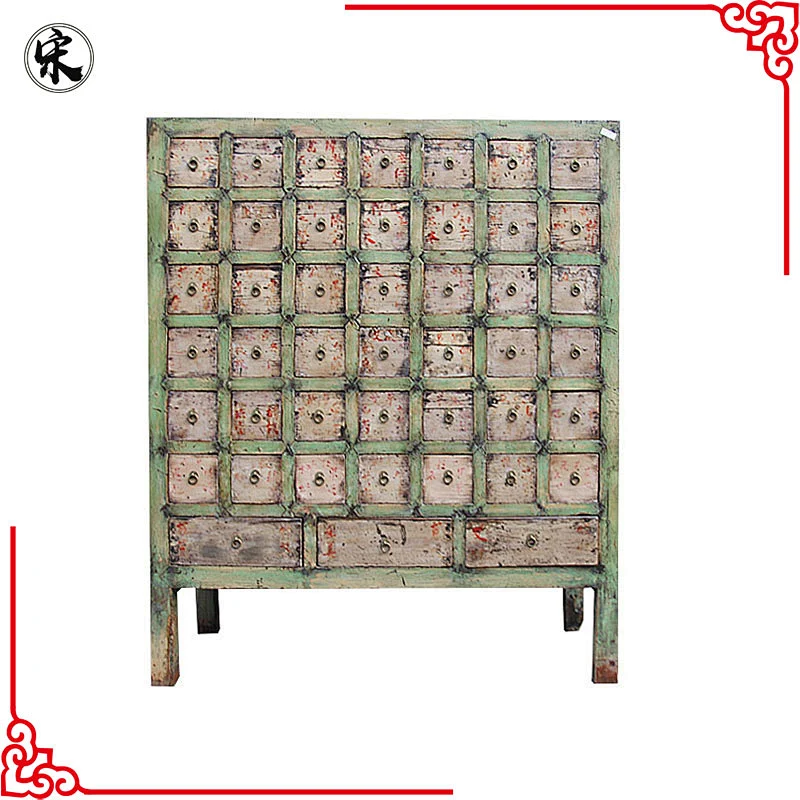 antique chinese handmade medicine cabinet, furniture for stores use