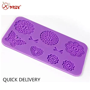 rectangle shape silicone fondant mold for cake decoration