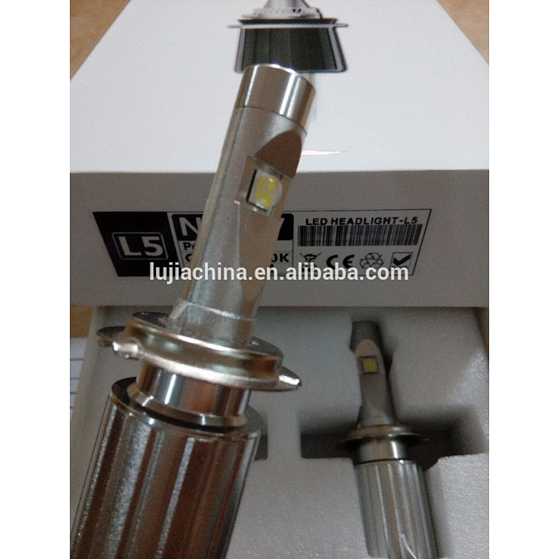 New Super bright 6000lm hb3 h7 best car led headlight, plug and play led headlamp bulb with L5 XHP50 chips