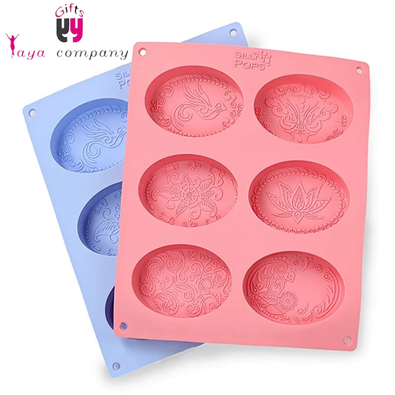 FDA Silicone soap molds ice cube and cake molds with Egg shape