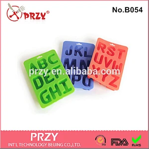number shape silicone ice mold / silicone ice pop mold