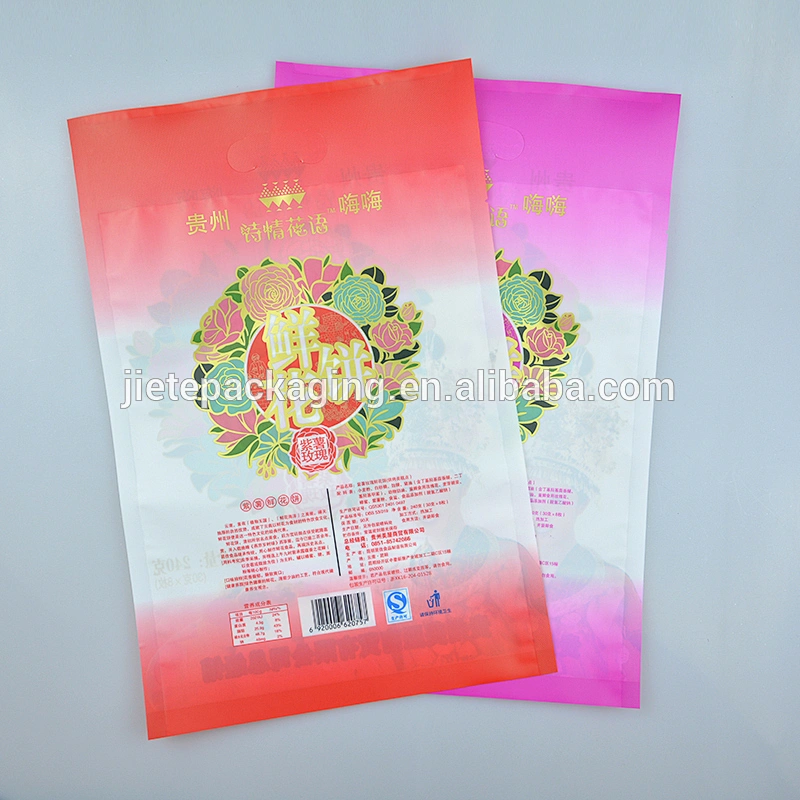 PE plastic food bag offset printing double side for packing mooncake