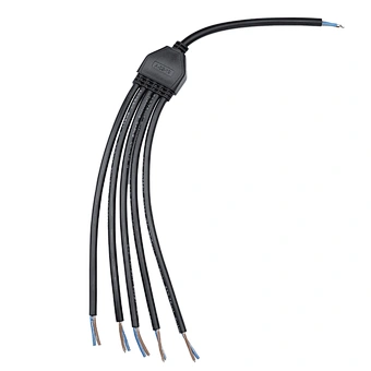 Y type female dc  power 1in 4 out waterproof  led connector