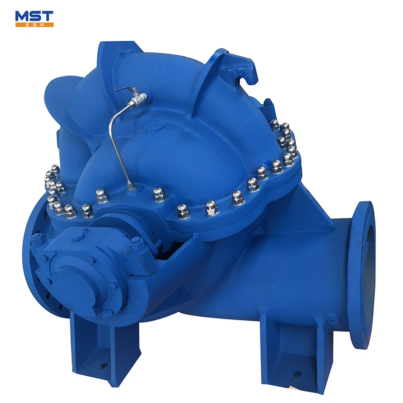 Split casing electric motor irrigation water pump