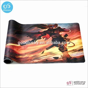 Promotional OEM printed rubber table top mat custom game table mat