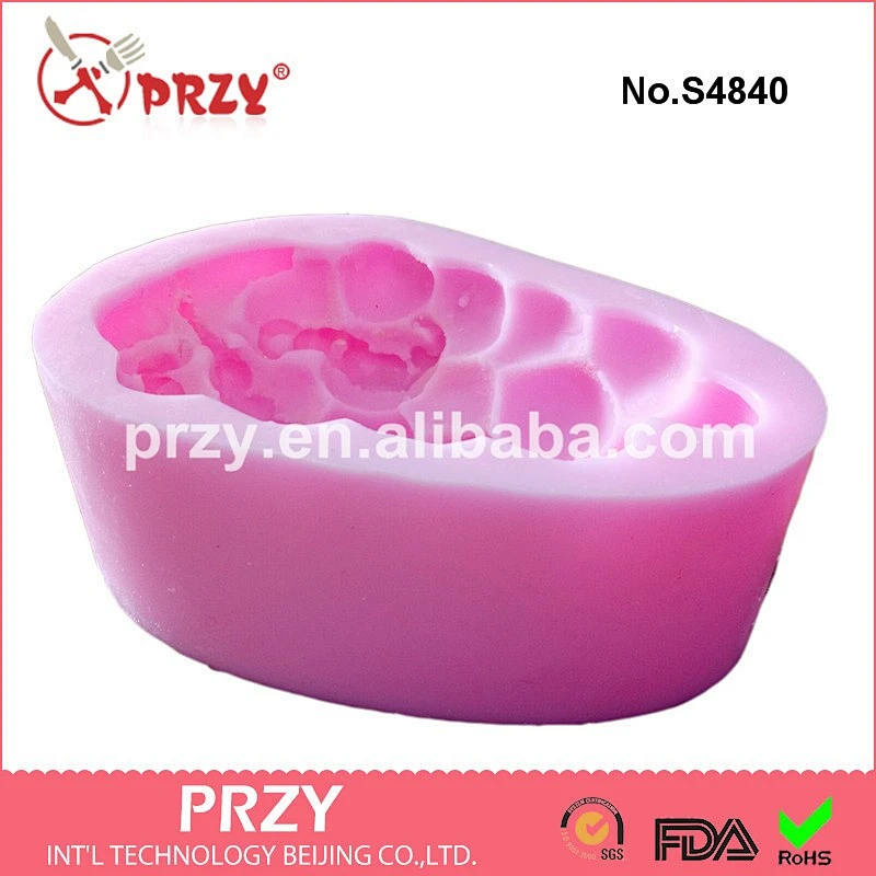 S4840 grape shaped custom silicone soap mold fruit