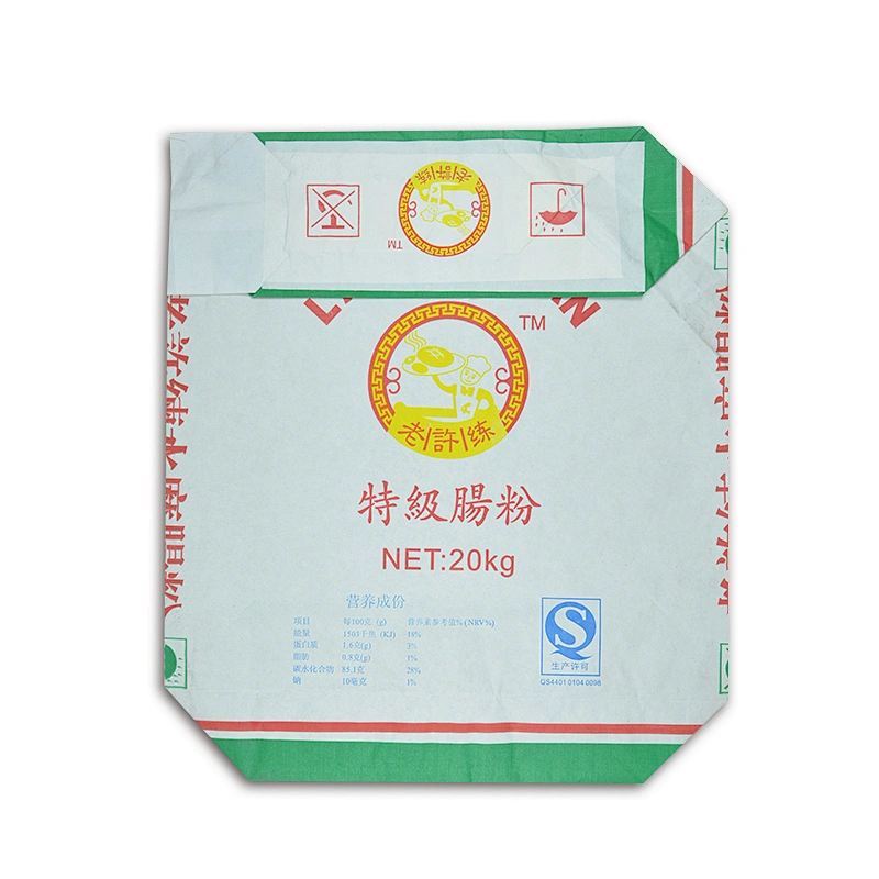 20kg40kg kraft paper bag for cement putty powder packaging