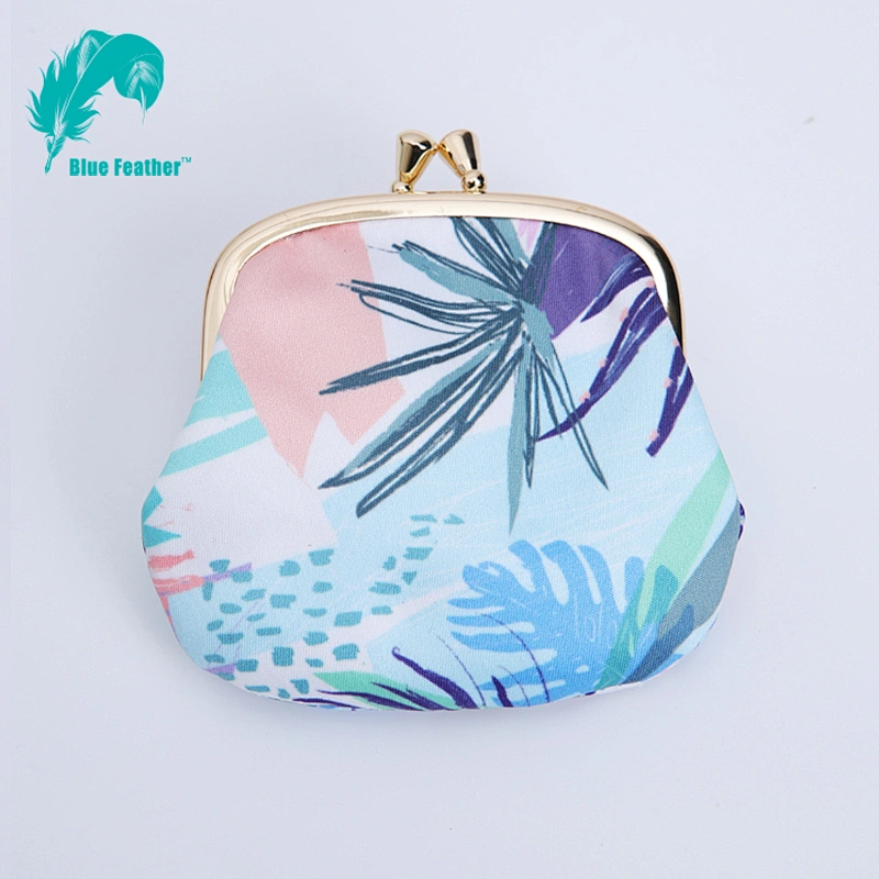 Chinese Wind Fabric Material Digital Print Pocket Cash Bag