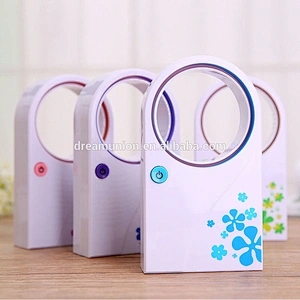 No Leaf Mini Fan USB Portable Bladeless Refrigeration Desktop Air Conditioner