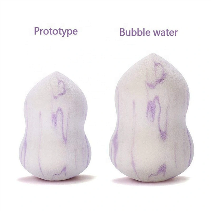 New Wet And Dry Multifunctional Foundation Make Up Puff Marble Makeup Sponge With Holder Egg Shape Cosmetic Shelf