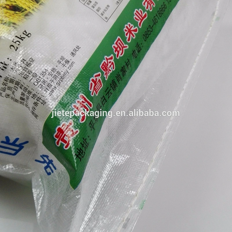 Top sale new plastic polypropylene pp woven rice bags 25kg