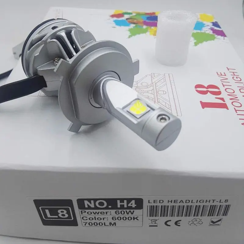G8 V8 V9 Lujia car accessories 60W led kit 4300K 6000K XHP70 7000lm L8 H4 led headlight bulbs