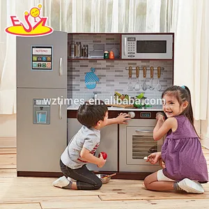 Nueva preescolar más caliente juego de simulación juego de cocina de madera juguetes para niños regalos W10C326